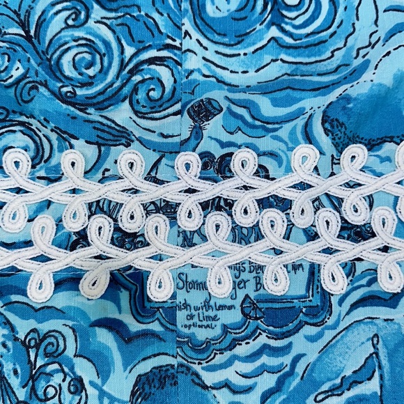 🦄 Rare Htf Holy Grail Lilly Pulitzer Goslings’s Dark N Stormy Roslyn Skirt 6 - Picture 3 of 11